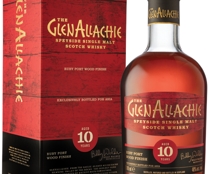 The GlenAllachie 10 Year Old Ruby Port Wood Finish