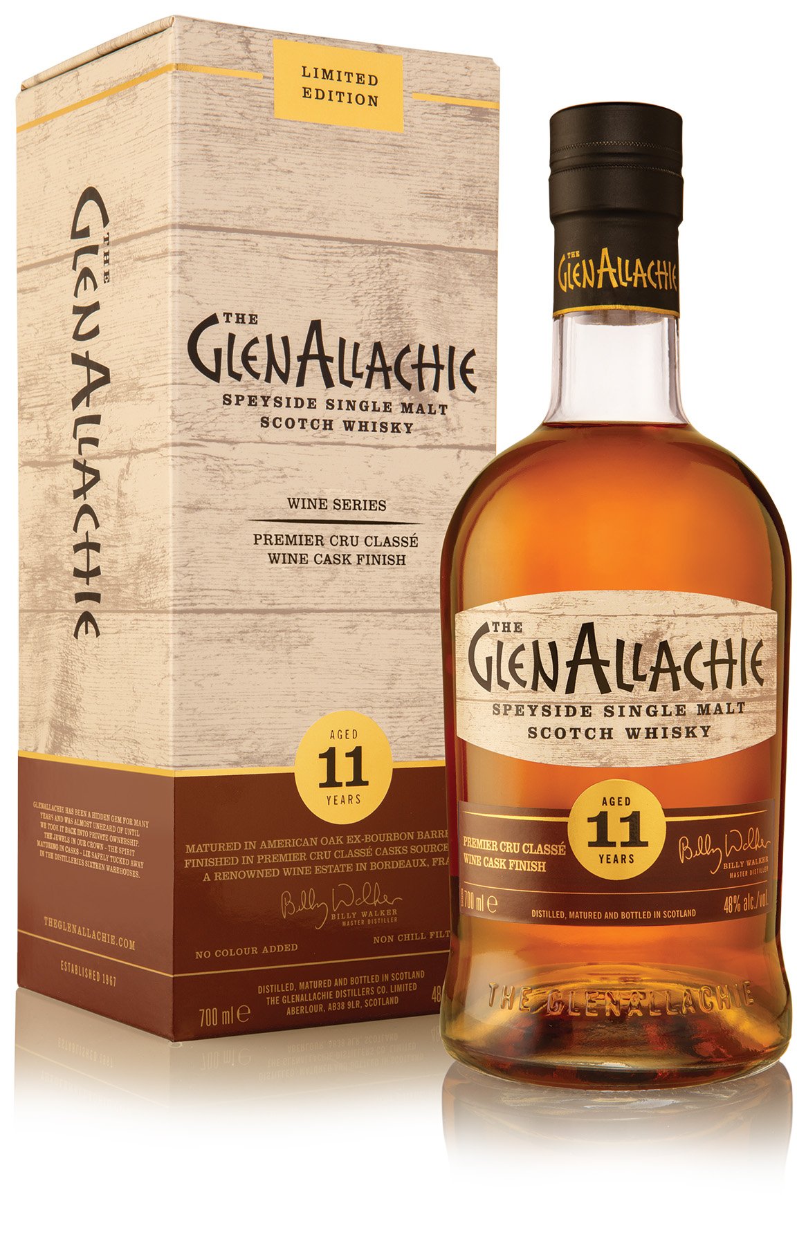 The GlenAllachie 11 year old Premier Cru Classé Wine Cask Finish