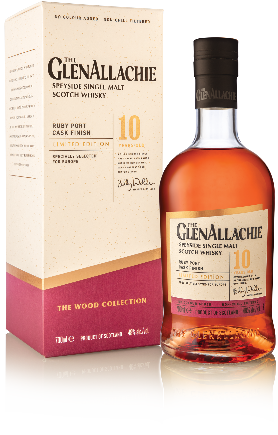 The GlenAllachie 10-year-old Ruby Port Cask Finish