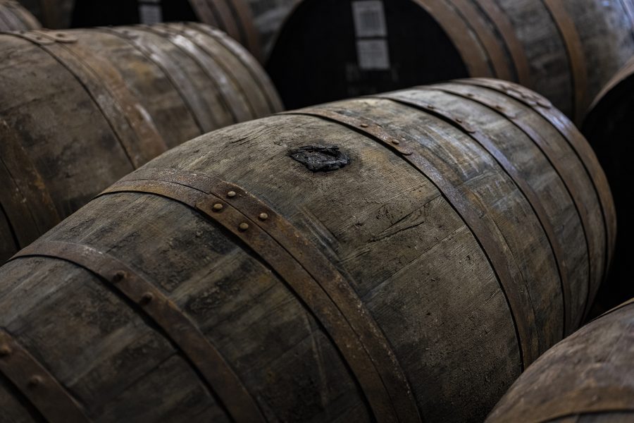 Casks in The GlenAllachie Distillery Warehouses