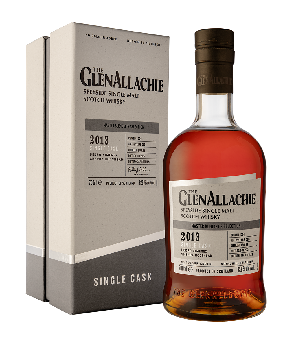The GlenAllachie 2013 Pedro Ximenez Sherry Hogshead Single Cask #1094 Speyside Single Malt