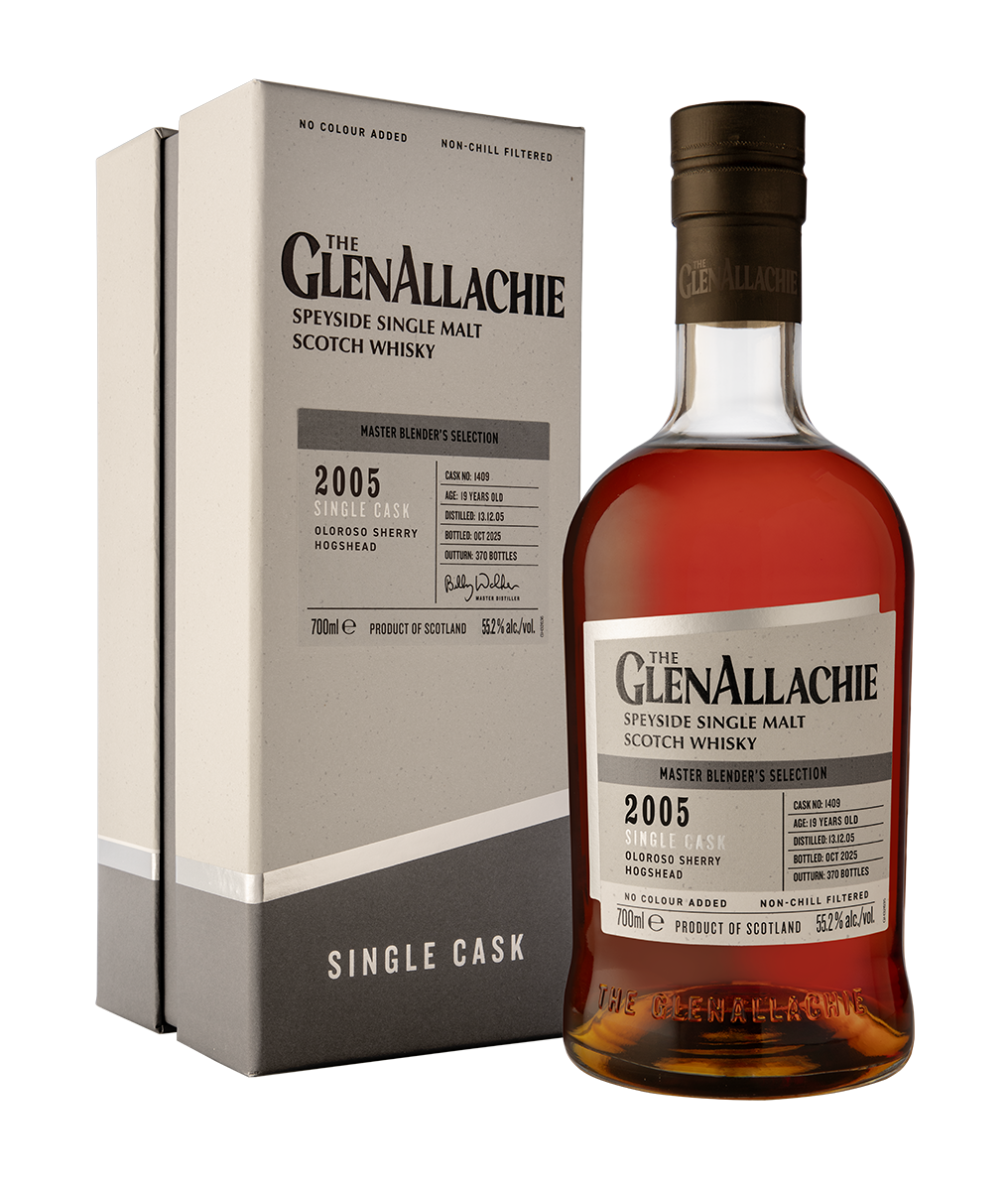 The GlenAllachoie 2005 Oloroso Sherry Hogshead Single Cask #1409 Speyside Single Malt Whisky