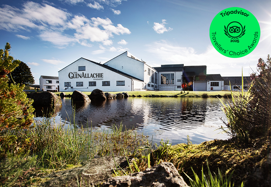 The GlenAllachie Distillery. TripAdvisor Travellers’ Choice Award 2025.