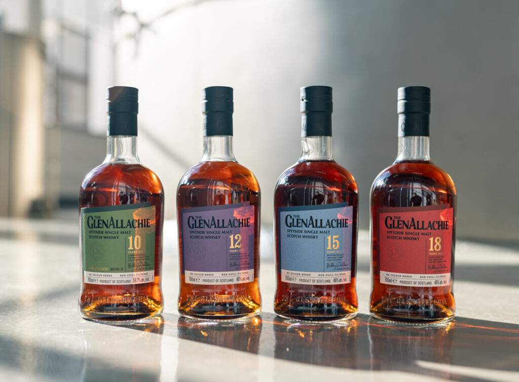 The GlenAllachie Core Range Whiskies